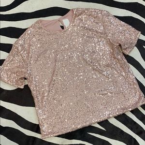 H&M sequin shirt
